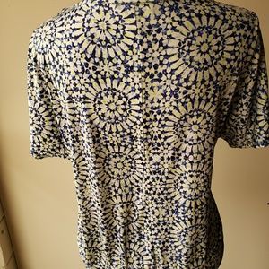 Blue and White top M